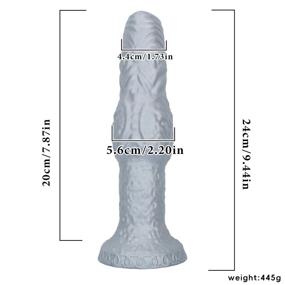 Extra Large Alien Foreskin Silicone Dildo & Anal Plug Masturbator