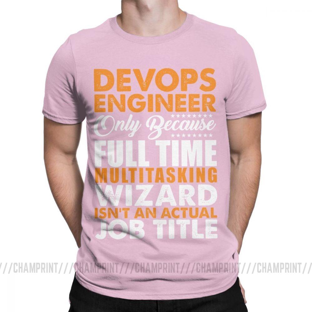 Devops T Shirts Engineer Is Not An Actual Job Title Funny Coder Programmer Men T Shirts