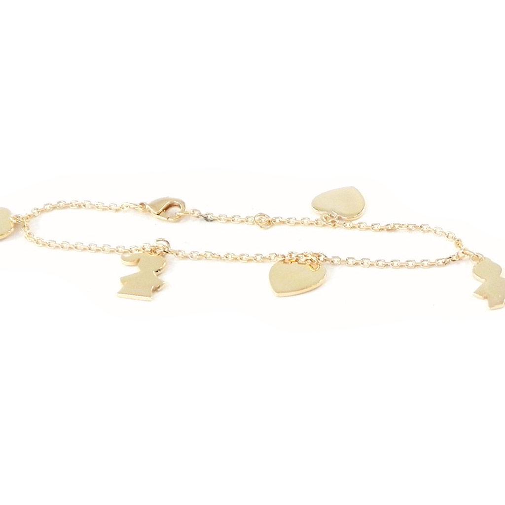 Les Trésors De Lily [G0609] - Gold Plated Bracelet 'Pimprenelle' Gold - 12 Mm