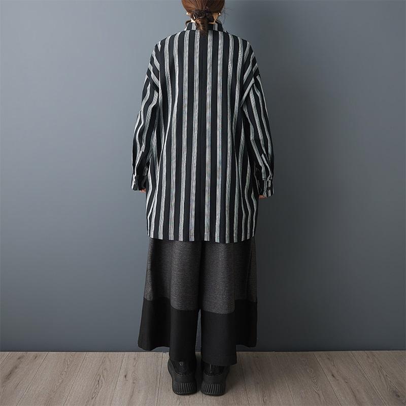 Long Sleeve Plus Size Vintage Stripe New In Dresses for Women Casual Loose Spring Summer Mini Short Dress