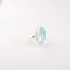 Sky Blue Topaz Gemstone 925 Sterling Silver Jewelry Handmade Unique Ring For Her RR-64-12