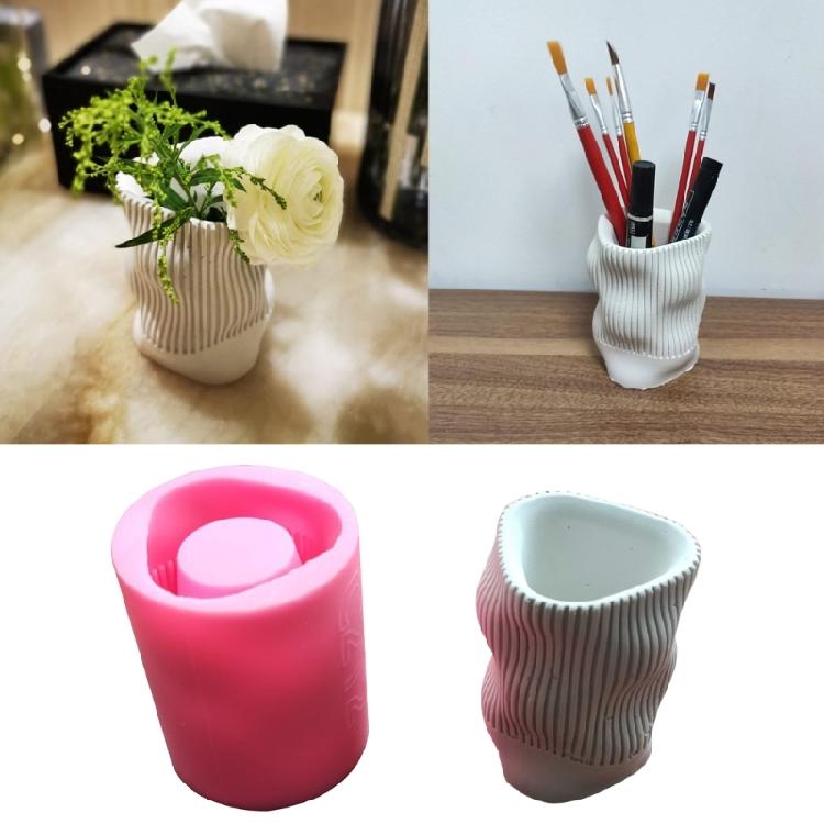 Epoxy Pen Holder Mold Succulent Flower Pot Silicone Mold Mirror Storage Box Mol