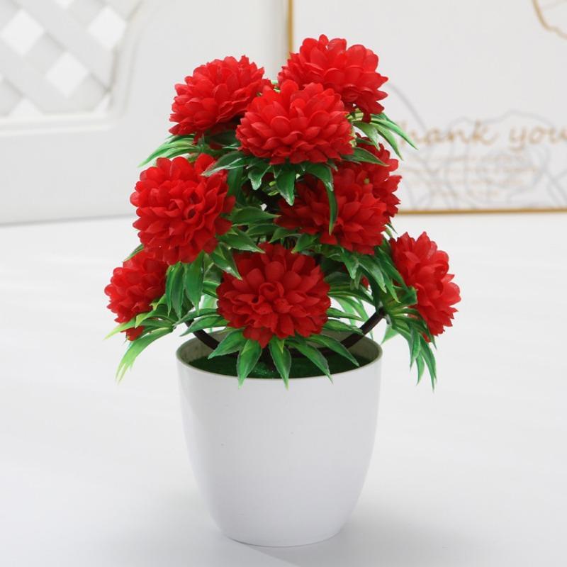 Flower, Small Tree Money TreePlastic FlowerArtificial Plant Set Floral Decoration Artificial Potted Plant Ornaments
