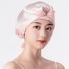 Luxury Pure Silk Turban Designer Silk Satin Sleep Bonnets Women Edge Wraps Mulberry Silk Hair Bonnet