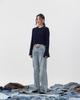 NO EXTRA TOUCH Boho Damage Knit (Navy) / 25Fwkp001Na