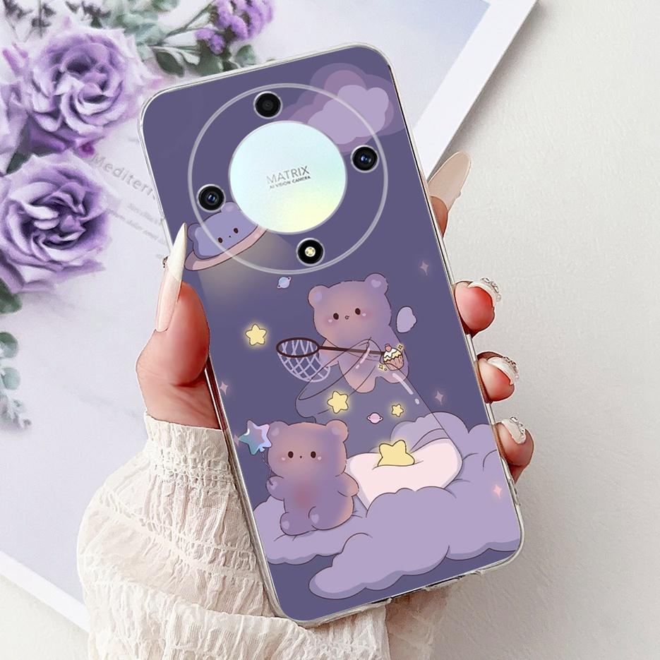 For Honor X9a Case Magic5 Lite Popular Luxury Painted Cover Soft Slim Phone Case For Honor Magic 5 Lite HonorX9a Back Cover Bags
