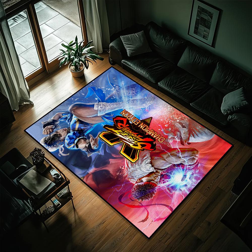 Spiel S-Street Fighter kleiner Teppich Nachttisch Küche Bad Wohnen Haus Schlafzimmer Bodenmatte Fußmatte Großer Teppich Teppich Dekoration