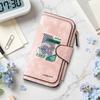 Vintage Print Long Wallet Multi Card Holder Trendy Casual Purse for Daily Use