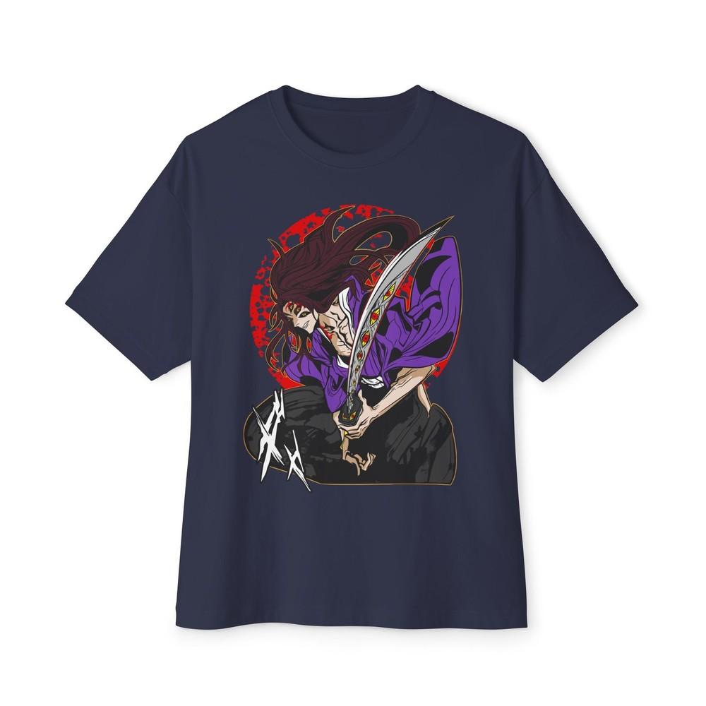 Camiseta Oversize Kokushibo Demon Slayer Anime Japonés Estilo Manga Kimetsu S