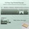 Xiaomi 2026 Lavender Top Print RGB Backlit Keycaps 135 Keys OEM Profile Shine Through PBT Double Shot Keycaps for MX Switches Keyboards