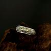 Anello Vajra Regolabile in Argento Sterling S925 con Stile Nazionale Retrò e Disegno di Nuvole Auspiciose per Uomo e Donna