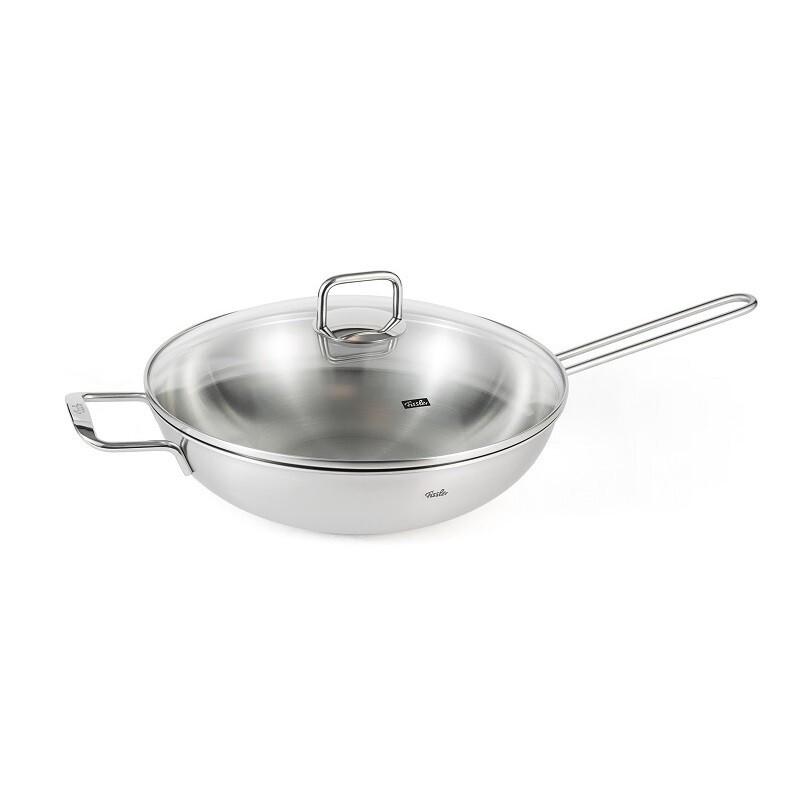 Fissler Marq Plus 30cm Wok with Glass Lid