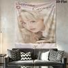 Sabrina Carpenter Legend Wall Hanging Printed Fabric Blanket Decorative Tapestries for Bedroom Living Room Home Decor