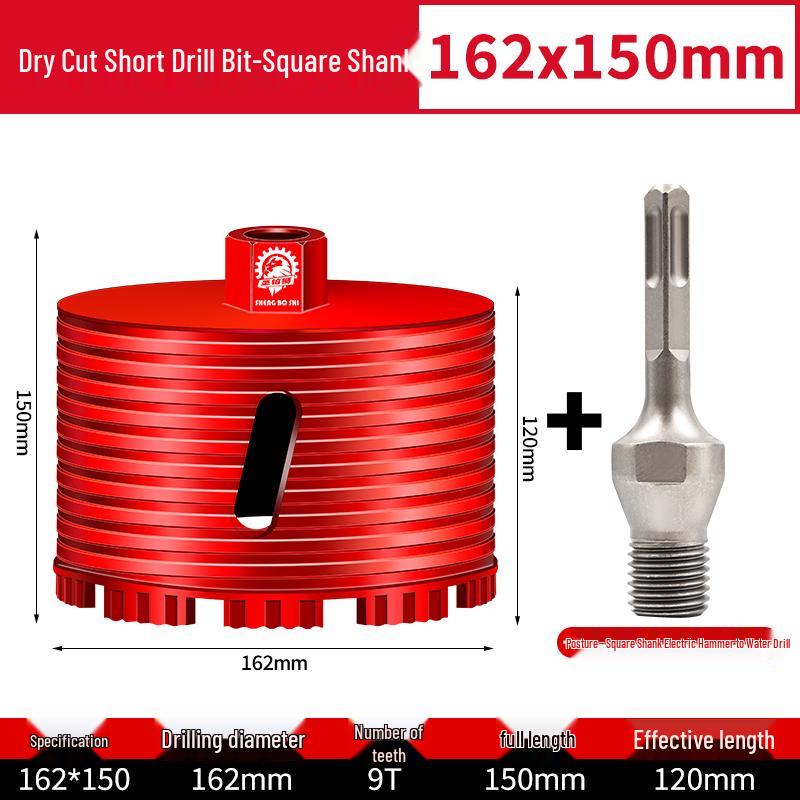 Compact Electric Hammer Water Drill Bit Set for Sharp Hole Opening in Range Hood, Wire Box, and Wall.