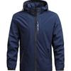 Unisex Trendy 3-in-1 Outdoor Jacket: Detachable Hood, Windproof & Waterproof, Ideal for Mountaineering.
