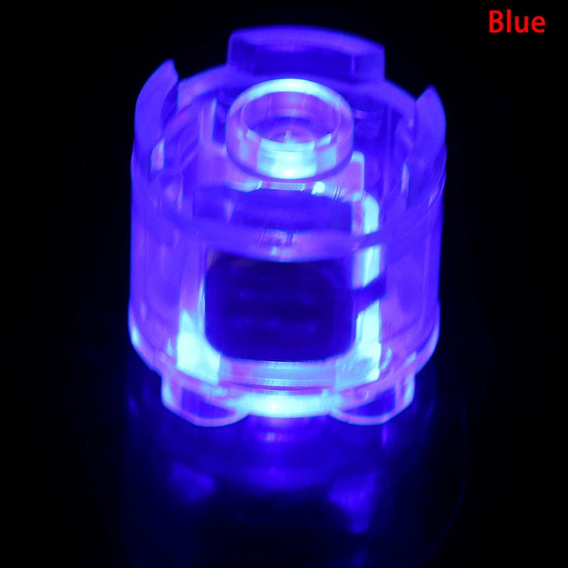 2Pcs Light Brick Luminescent Lamp Accessories Round Diy Colorful Color Led Light
