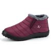 Waterproof Winter Boots for Men New Plush Snow Boots Women Ankle Boots Warm Black Couple Cotton Couples Platform Shoes