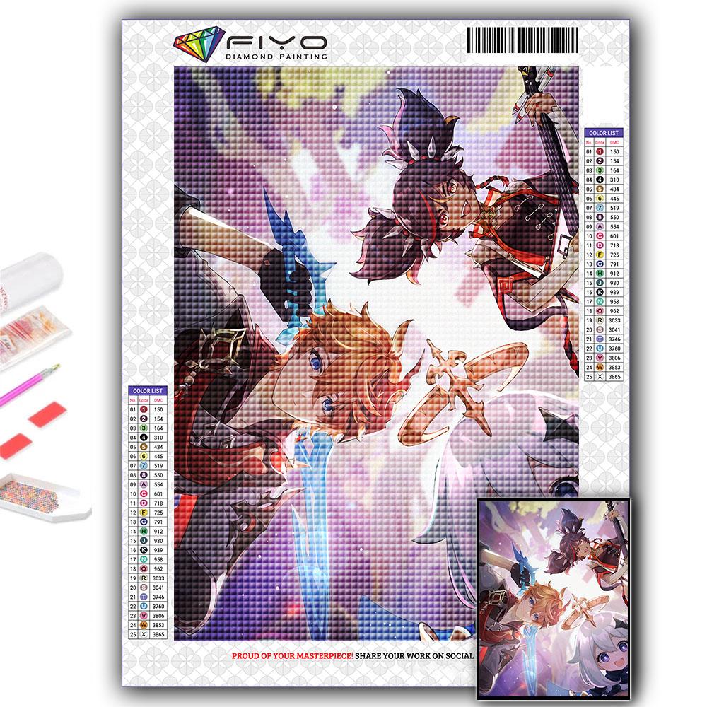 Diamond Painting Genshin Diamond Mosaic Craft Diamond Embroidery Painting