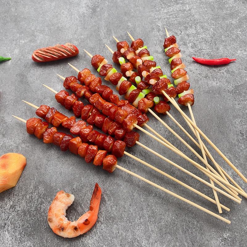 Simulated Barbecue BBQ Skewer Fake Food Model Photography Prop Sweet Table Decoration Home Decor Kids Kitchen Toy