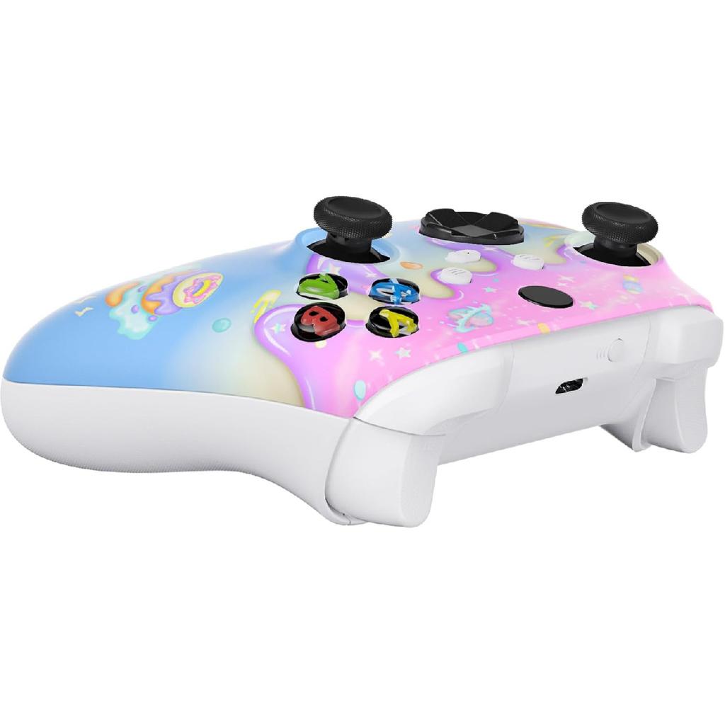 eXtremeRate Replacement Shell for Xbox Series X|S Controller - Unleash Your Style - Donut Odyssey Custom Acessories Skin Front Housing Cover for Xbox