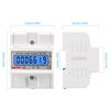 3 Phase 4 Wires KWh Meter 100A LCD Backlight Electric Energy Meter Din Rail Electric Meter 50/60HZ AC 3*230/400V for Home Office