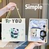 Mug with Lid Spoon New Style Women's Panda Cup Souvenir Ceramic Water Cup Coffee Cup