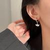 Colorful Flower Ear Buckle Exquisite Flower Earrings Fashionable And Sweet Pastoral Pearlescent Glossy Flower Earrings