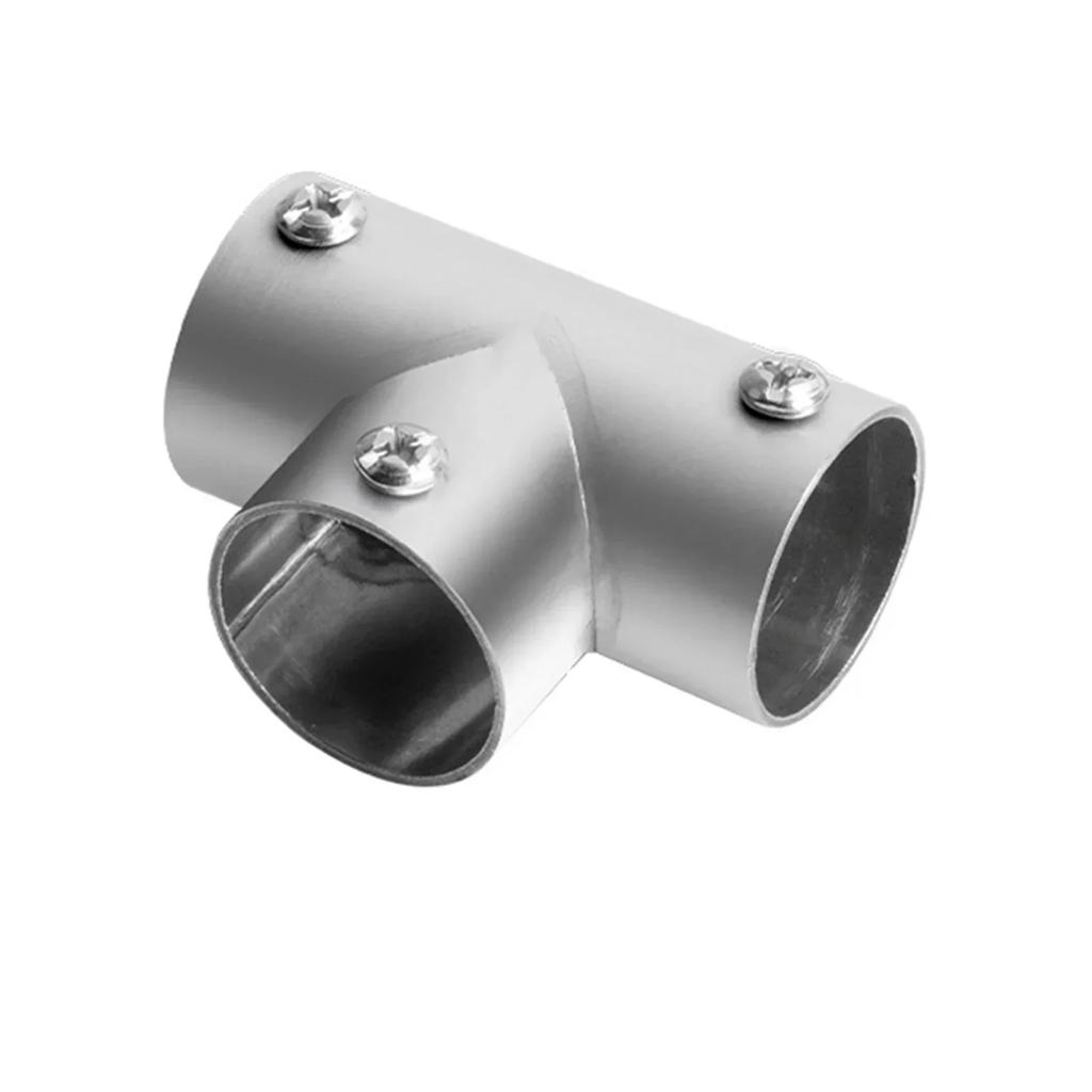 Stainless Steel Pipe Connector Clothes Rail Clothes Flange Seat Hanging Clothes Pole Fixed Socket Wardrobe Clothes Rail Bracket