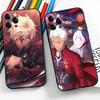 Fate Stay Night For IPhone 17 Air 16 15 14 13 12 11 Pro Black Soft Cover Phone Case