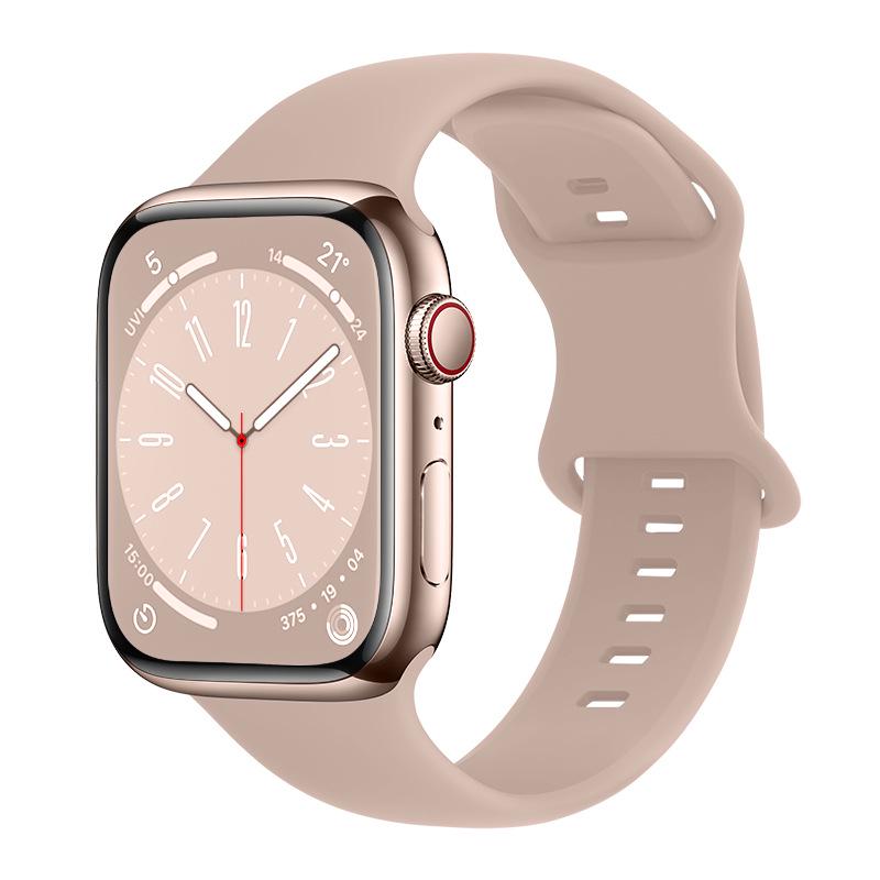 Apple Watch Silicone Sport Strap with Figure 8 Buckle for iWatch 11 Ultra/S10 Unity Flower Design