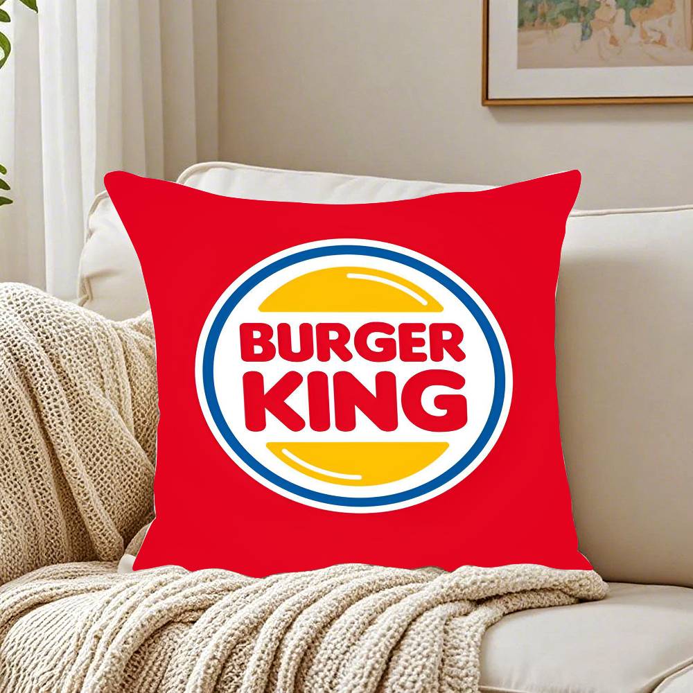 Burger King Pillow Case Pattern Printed Pillowcase For Living Room Sofa Cushion Cover & Bedroom Decor