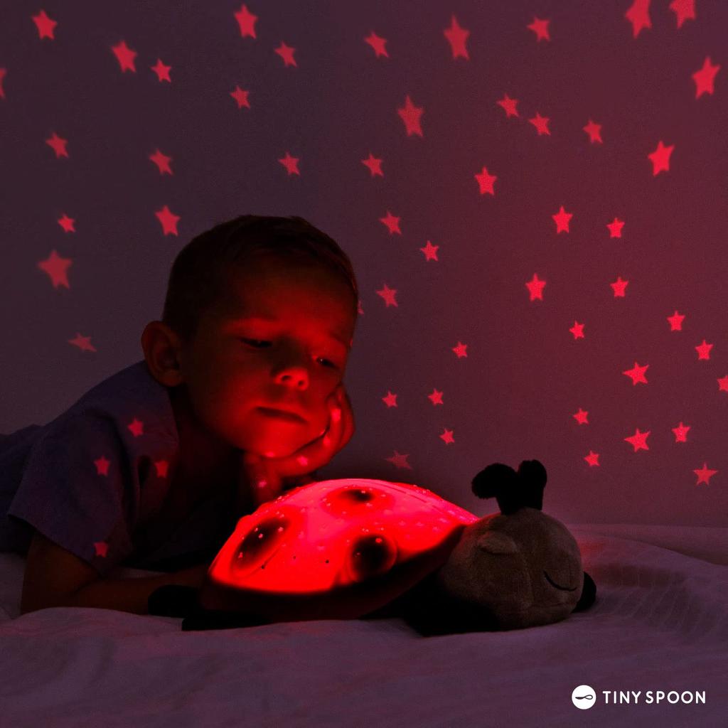 Gândăcel Luminos Twilight Cloud B Cloud Punând la Somn Noapte Jucărie de Pluș pentru Bebeluș Albina, pat, obiceiuri, Relaxant, plâns, jucărie, cadou, Prezent, (Ladybug)