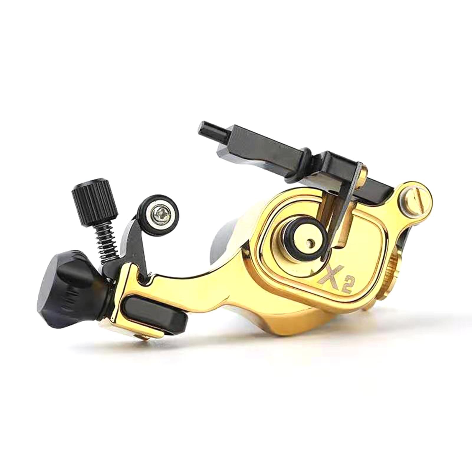 

Татуировочное оборудование X2 Шрапнельный двигатель Машина секущей линии с высокой скоростью вращения Роторная машина для татуировки Pure copper-gold