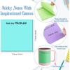 12 Pieces Funny Sticky Notes with Saying for Office Work Snarky Note Pads Sucks Complaining Quotes Vibrant Negative Passive Office Notepads Memo Pad