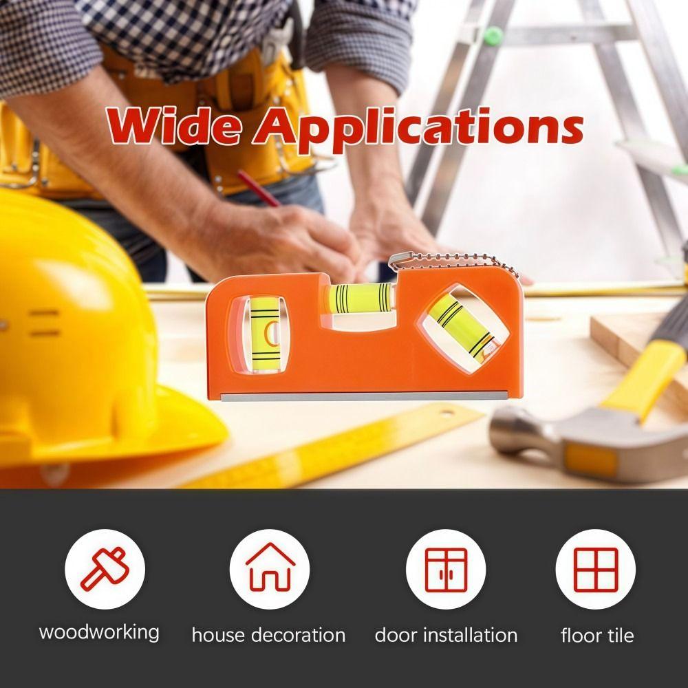 Magnetic Mini Vertical Spirit Levels Horizontal Ruler  For Determining Horizontal Vertical Plane
