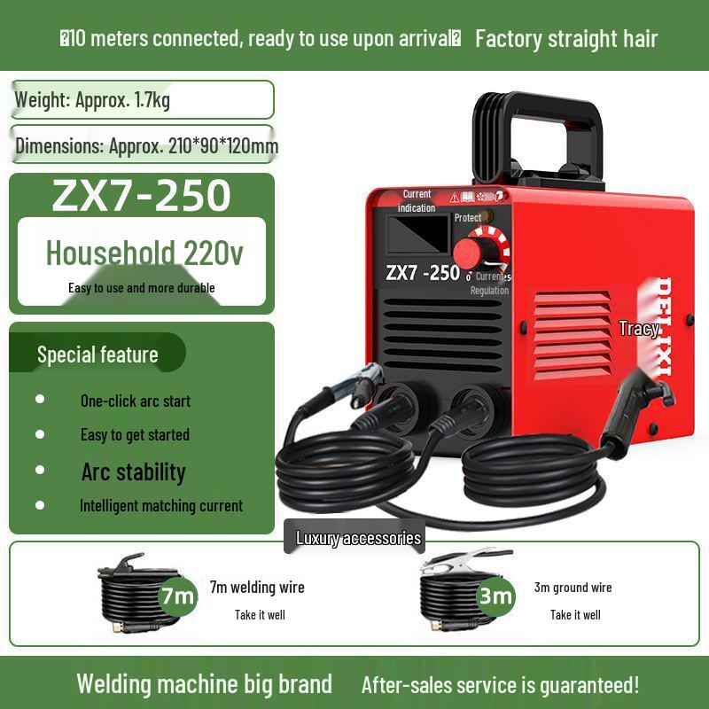 Delixi 250 Mini Electric Welder, 220V Handheld for Home Use