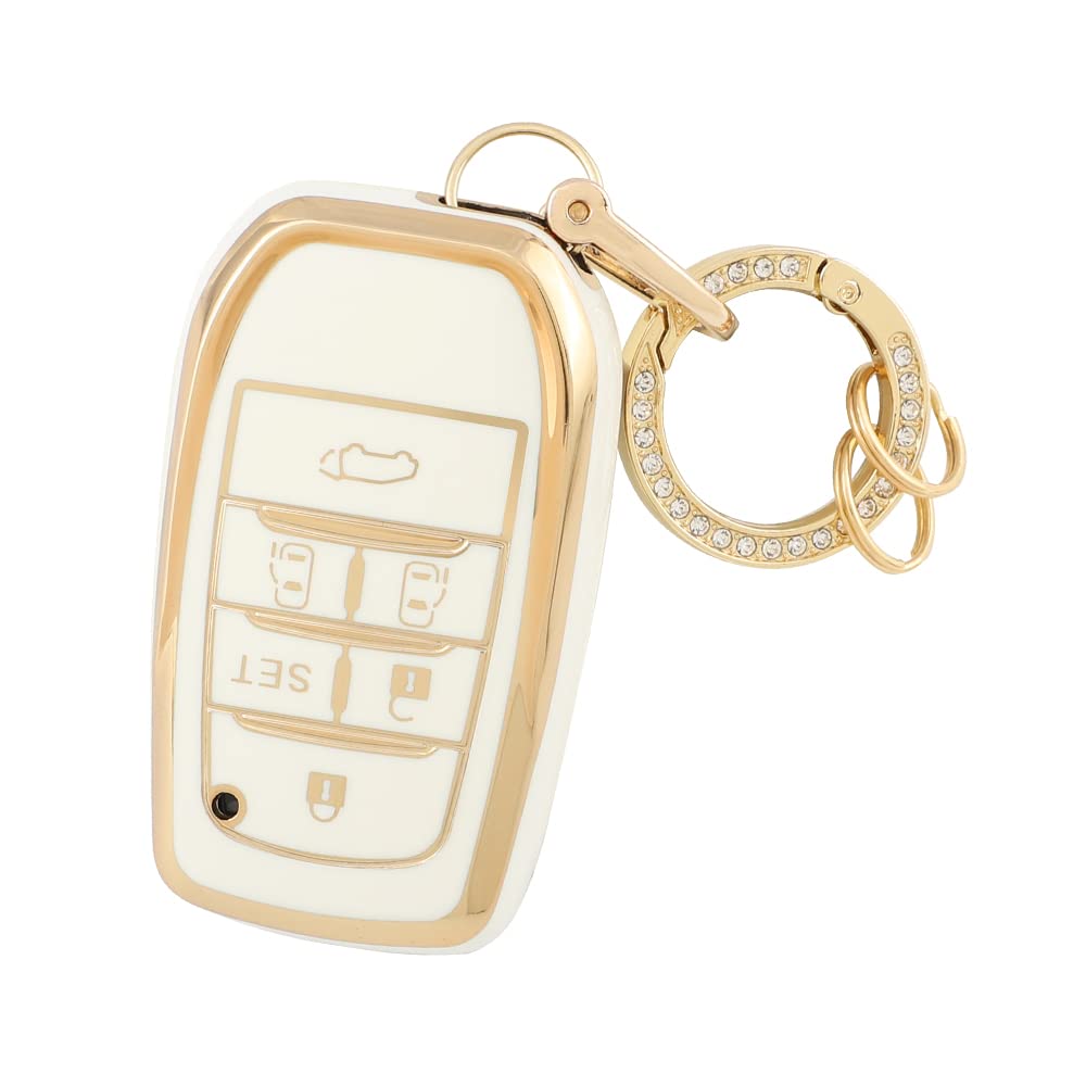 

Catland Key Case, Toyota Alphard 30 Series, Vellfire 30 Series, 6 Buttons, Key Cover, белый