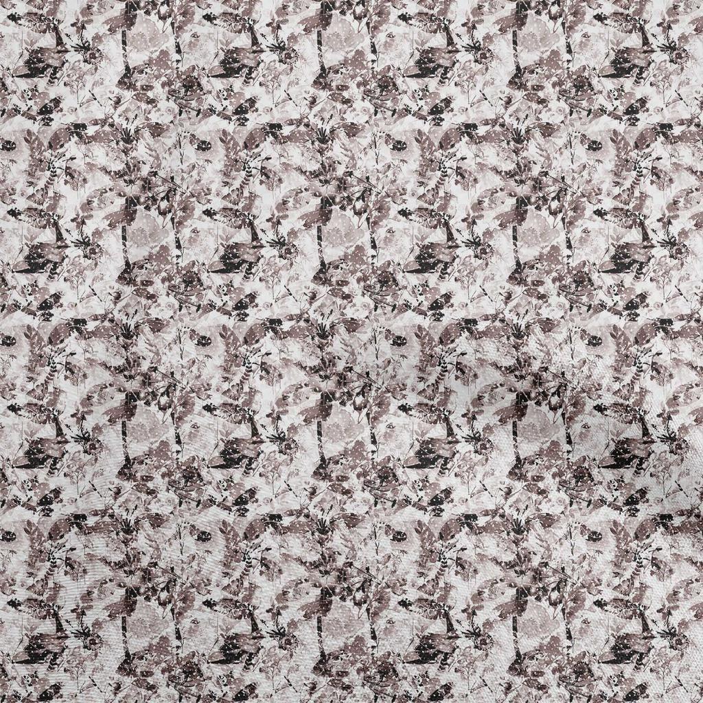 oneOone Cotton Flex Green Fabric Abstract Floral Dress Material Fabric Print Fabric By The Yard 40 Inch