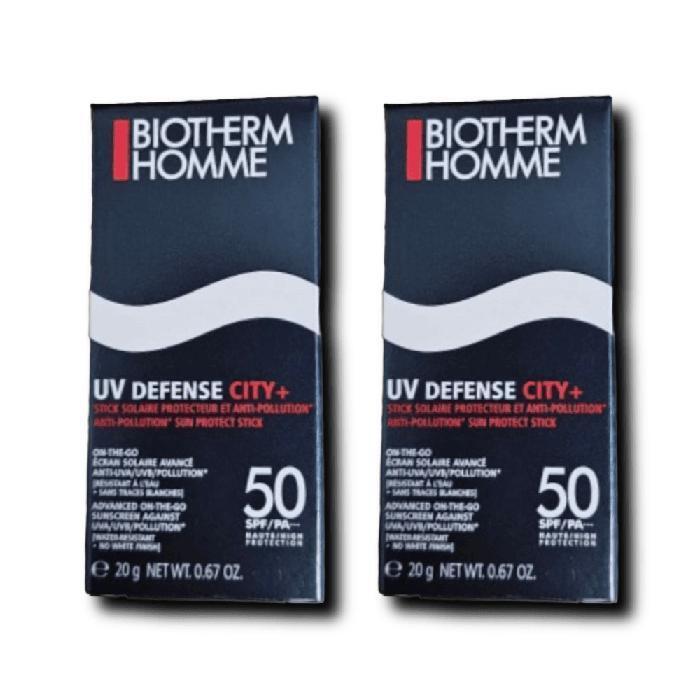 Biotherm Homme Sun Stick UV Defense 20g City Plus Anti-Pollution SPF50+ (2ea) (38036495)
