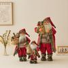 Standing Santa Claus Plush Doll Decorative Figurine Christmas Tree Home Office Desk Decoration 30cm 45cm 60cm