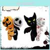 Halloween Plush Ghost And Pumpkin Skull Nightlight With Glowing Effect For Kids Bedroom Decor
