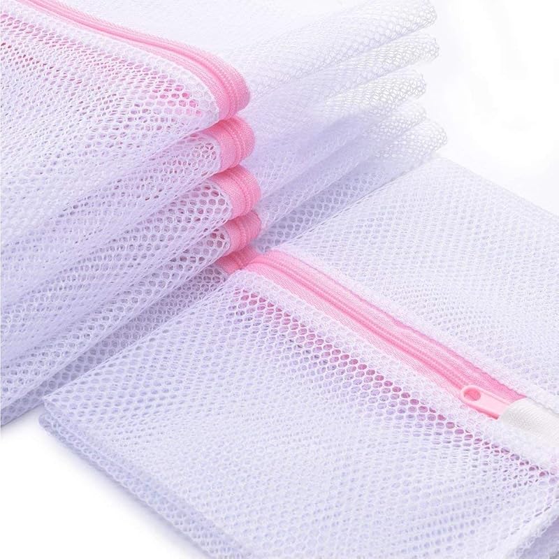 Pack of 5 Mesh Laundry Washing Bags-5 Large for Laundry,Blouse, Hosiery, Stocking, Underwear, Bra and Lingerie, Travel Laundry Bag FBA Medium (15.7*11.8 in)