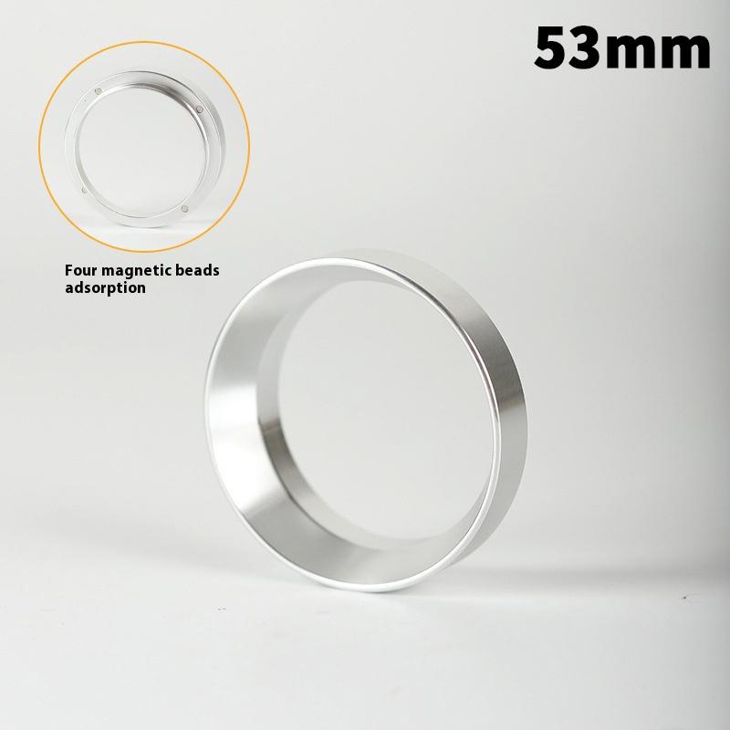 1 Pcs Silver Black Coffee Dosing Ring Magnetic Espresso Intelligent Funnel 51Mm 53Mm 54Mm 58Mm For Portafilter Barista Tools