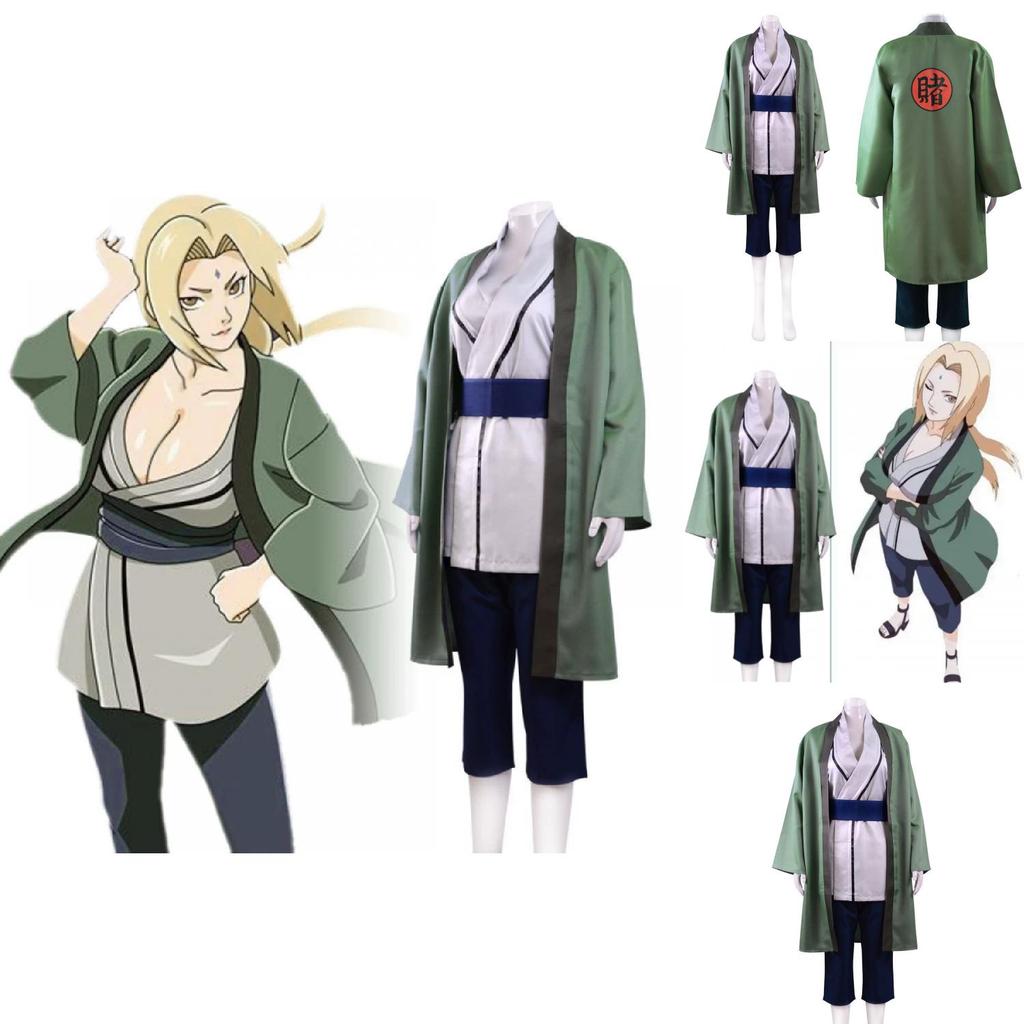 Naruto Tsunade Cosplay Costume With Polyester Fabric For Anime Role Play And Events