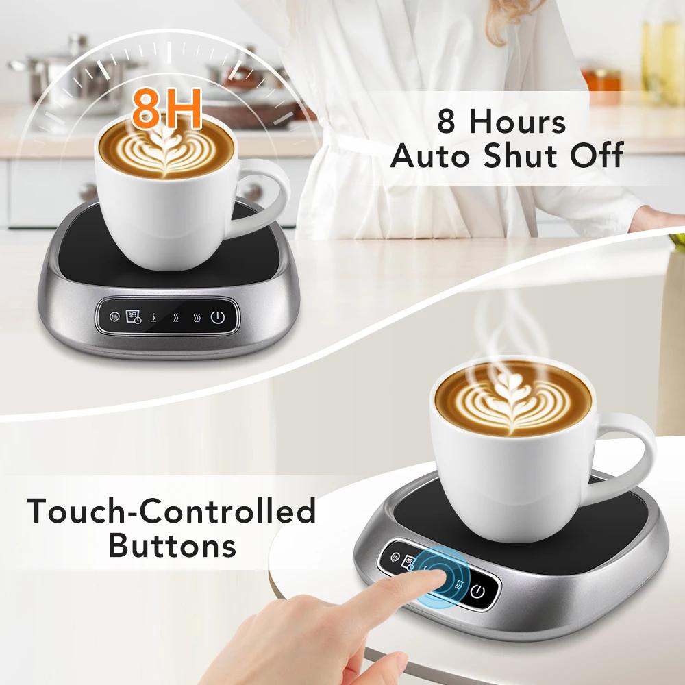 Cup Heater USB Coffee Mug Warmer Electric Milk Tea Cup Heating Coaster Cup Warmer For Home Office USB Voice Desk Cup Warmer