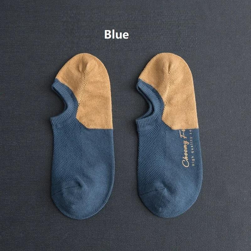 

Мужские летние модные носки Носки из чистого хлопка Влагопоглощающие Дышащие Дезодорирующие Носки с коротким паголенком 5 пар в комплекте