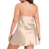 Women's Plus Size Lightweight Homewear Strapless Ice Silk Short Nightdress