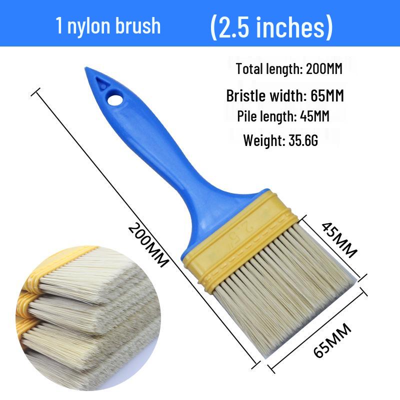 Industrial Non-Shedding Nylon Brush: Hard Bristle for Paint & Soft Bristle for Dust & Antiques Cleaning