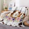 1PC Animals and textures Print FlAannel Blanket, High quality Comfortable for All Seasons, Home Decor, Warmth and Comfort