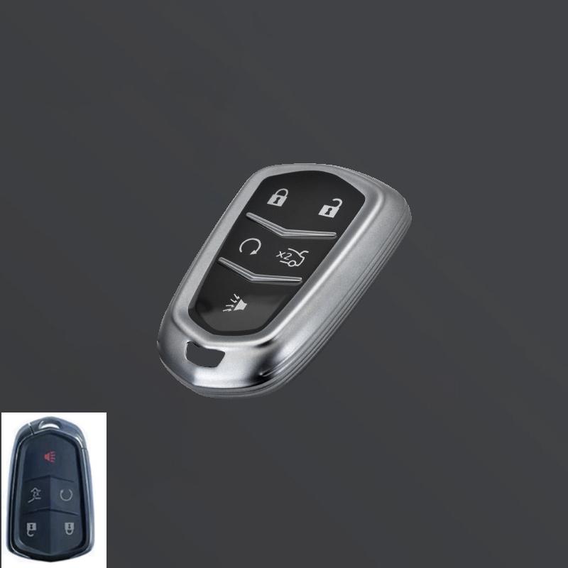 

Car Key Case Cover for Cadillac ATS CT6 CTS DTS XT5 Escalade ESV SRX STS XTS 28T ELR 2014 2015 2016 2017 2018 Auto Shell Holder